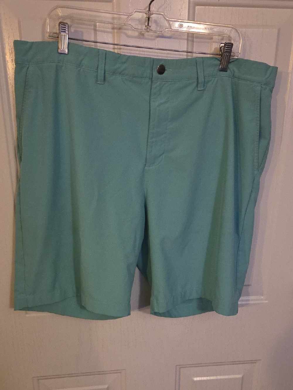 Adidas Mint Green Flat Front Men's Shorts Size 40